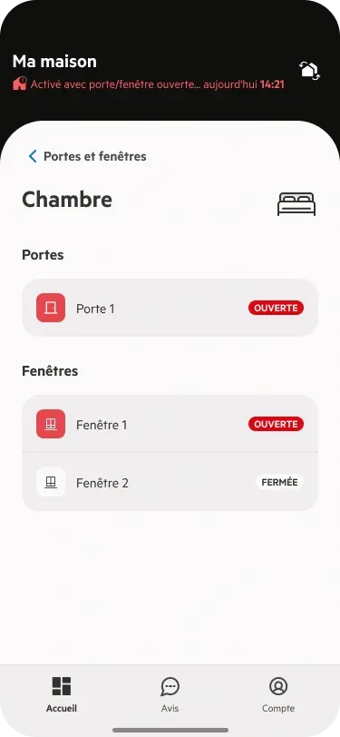 Suivi des portes et fenêtres via système d’alarme connecté